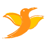logo luberia communication colibri animation gif