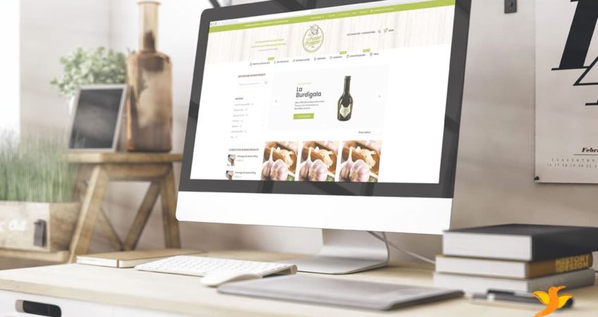 Création du site e-commerce du Panier de Pomone qui vend des produits bio locaux