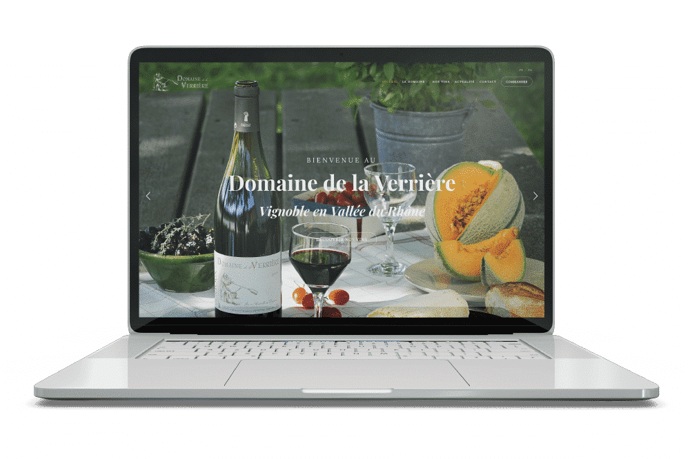 Création de site web pour domaine viticole, vignoble et cave à vin