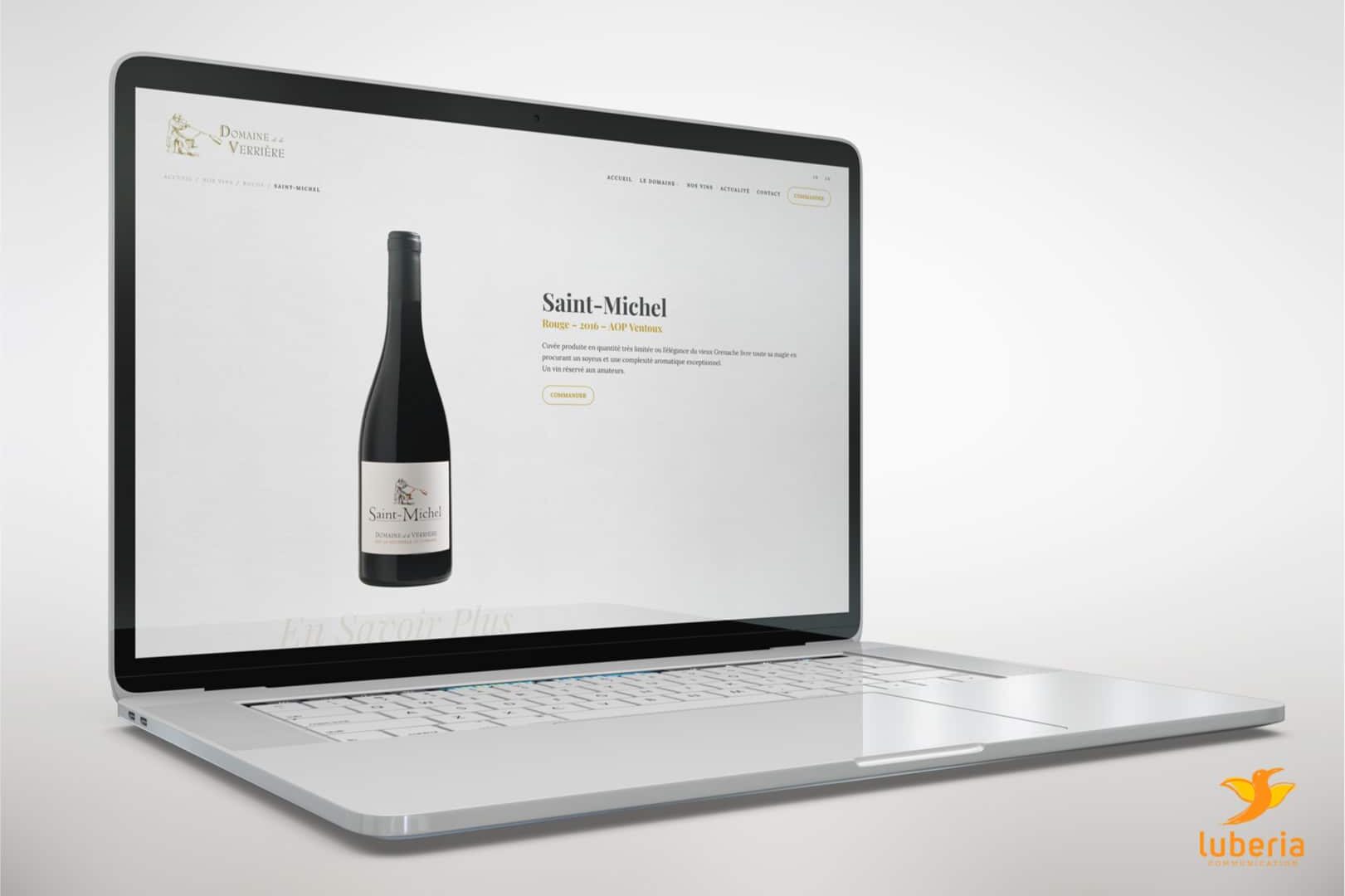 Création de site web pour domaine viticole, vignoble et cave à vin
